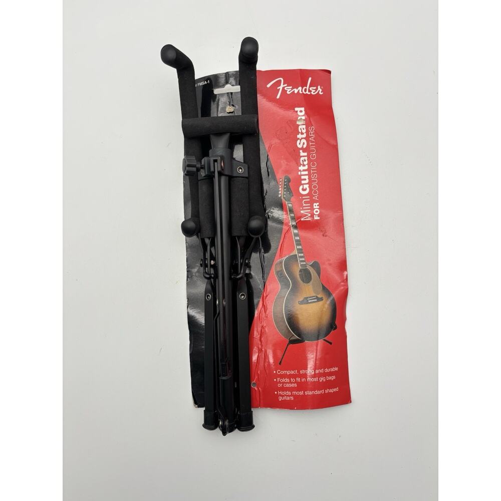 Fender Mini Guitar Stand for Acoustic Guitars Foldable VG Cond. Model # FMSA-1